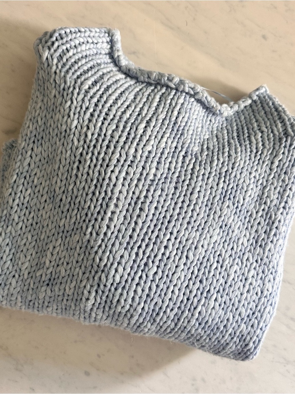 Free People Opal rollneck knit sweater in cashmere blue - Picture 4 of 7